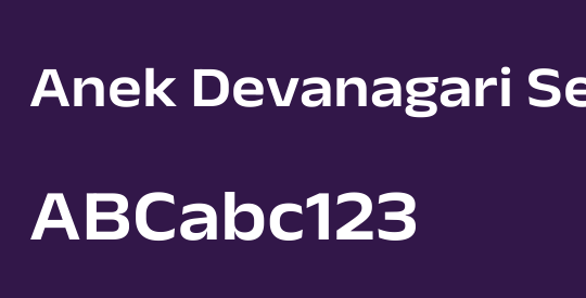 Anek Devanagari SemiExpanded SemiBold