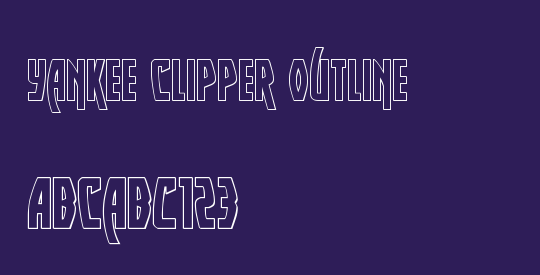 Yankee Clipper Outline