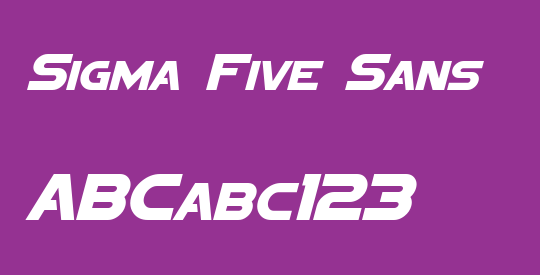 Sigma Five Sans