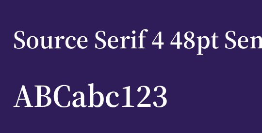 Source Serif 4 48pt SemiBold