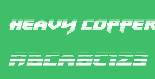 Heavy Copper Gradient Italic