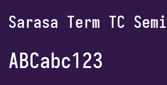 Sarasa Term TC Semibold