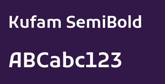 Kufam SemiBold