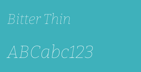 Bitter Thin