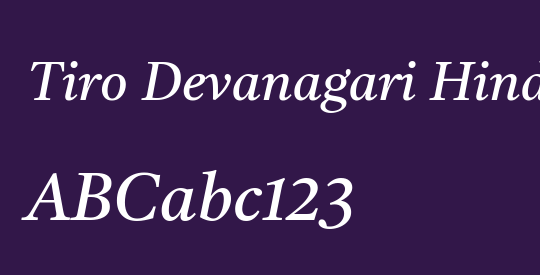 Tiro Devanagari Hindi