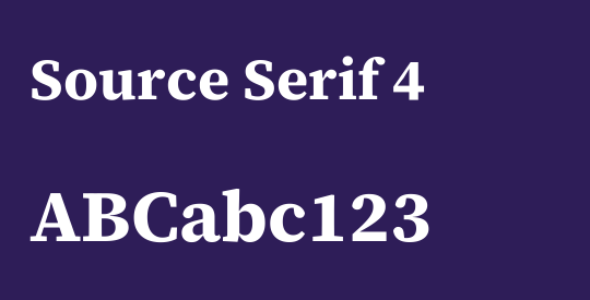 Source Serif 4