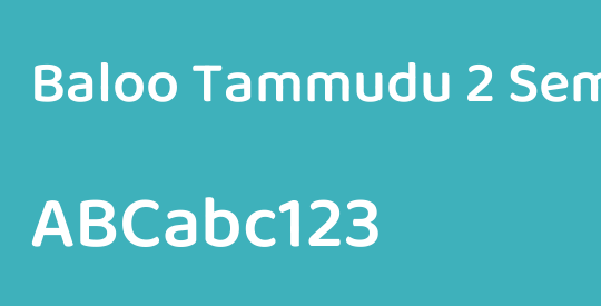 Baloo Tammudu 2 SemiBold
