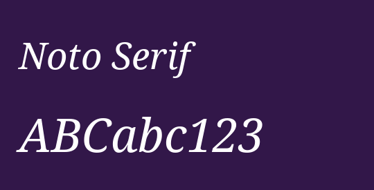 Noto Serif