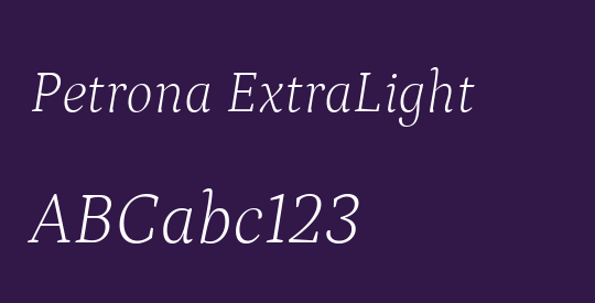 Petrona ExtraLight