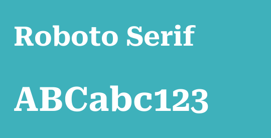 Roboto Serif