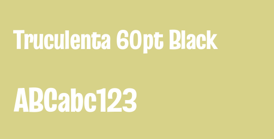Truculenta 60pt Black