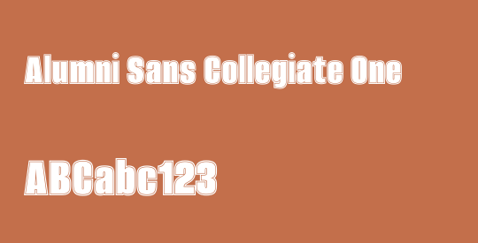 Alumni Sans Collegiate One