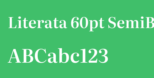 Literata 60pt SemiBold
