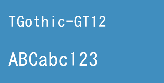 TGothic-GT12
