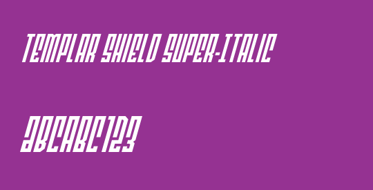 Templar Shield Super-Italic