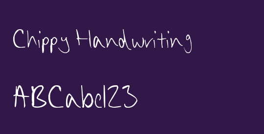 Chippy Handwriting