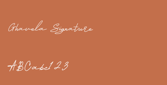 Ghavela Signature