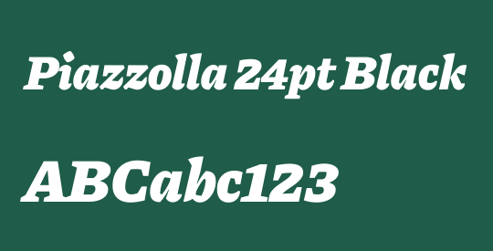 Piazzolla 24pt Black