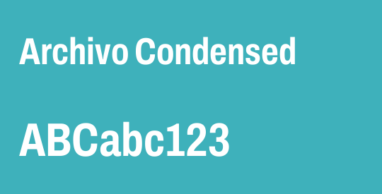 Archivo Condensed