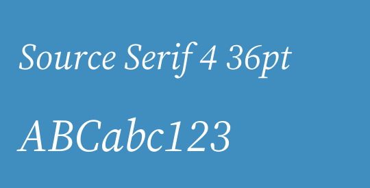 Source Serif 4 36pt