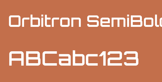 Orbitron SemiBold