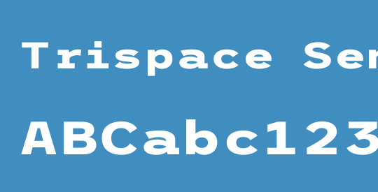 Trispace SemiExpanded ExtraBold