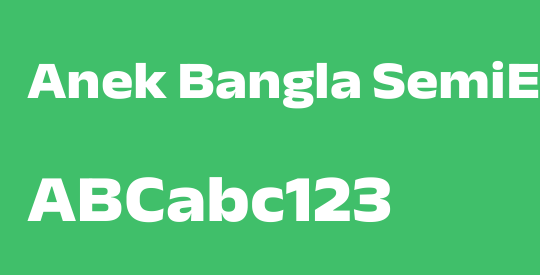 Anek Bangla SemiExpanded ExtraBold