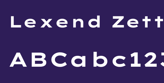 Lexend Zetta