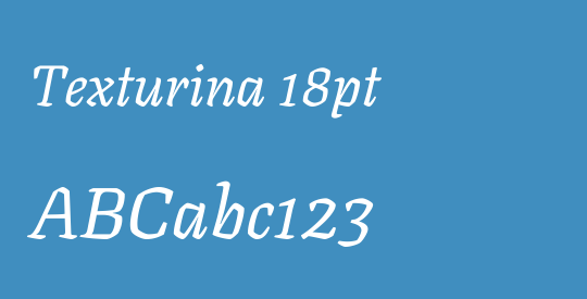 Texturina 18pt