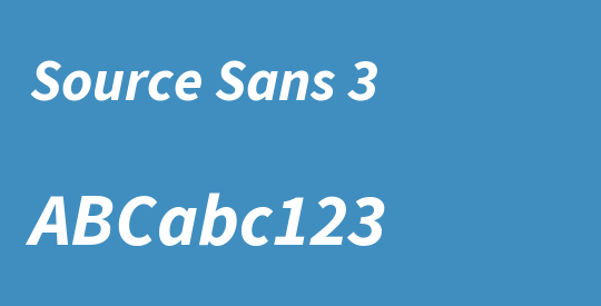 Source Sans 3