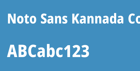 Noto Sans Kannada Condensed ExtraBold
