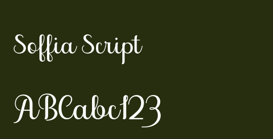 Soffia Script