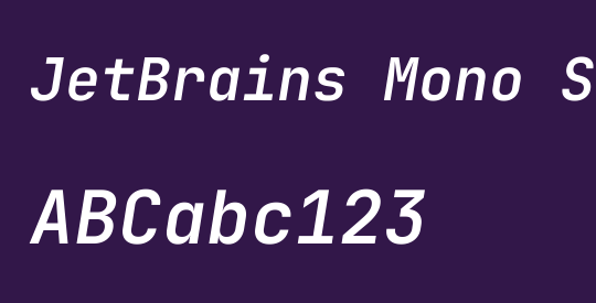 JetBrains Mono SemiBold