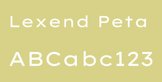 Lexend Peta