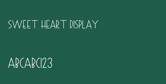 Sweet Heart Display