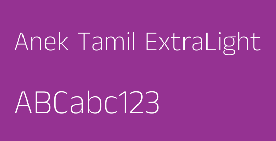 Anek Tamil ExtraLight