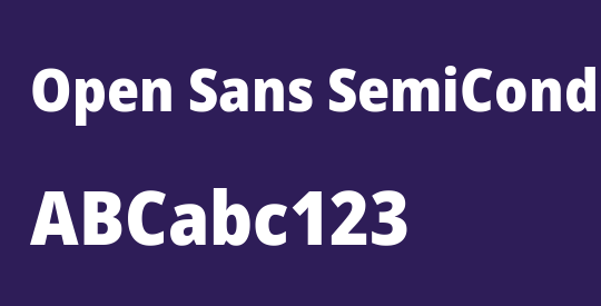 Open Sans SemiCondensed ExtraBold