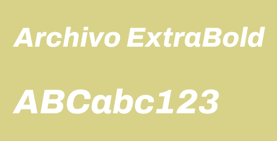 Archivo ExtraBold