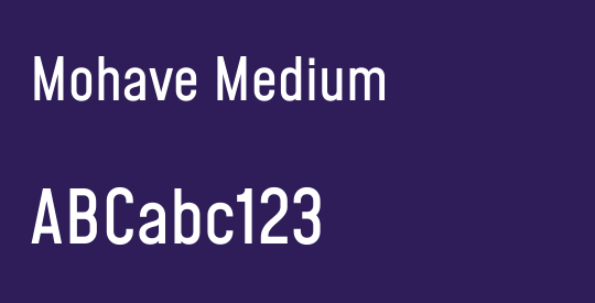 Mohave Medium