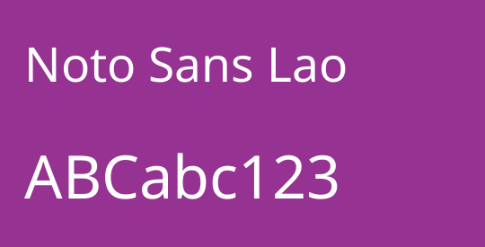 Noto Sans Lao