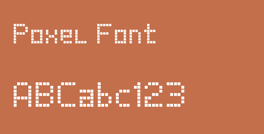 Poxel Font