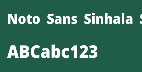 Noto Sans Sinhala SemiCondensed Black