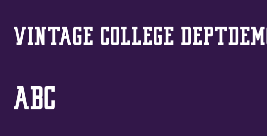 VINTAGE COLLEGE DEPT_pure_DEMO