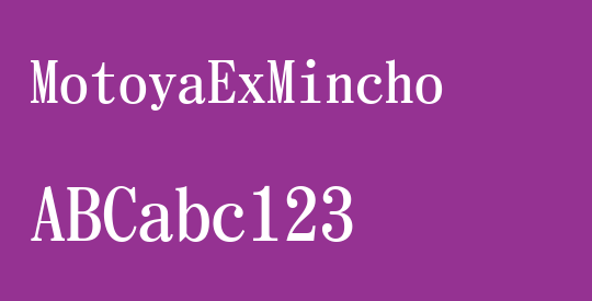 MotoyaExMincho