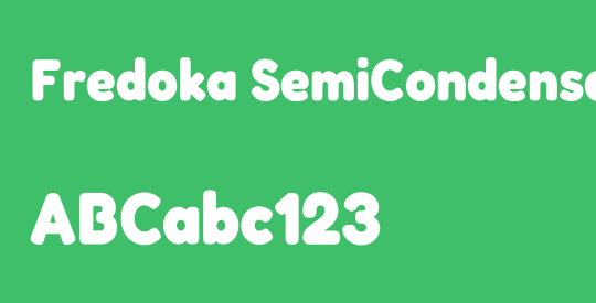 Fredoka SemiCondensed