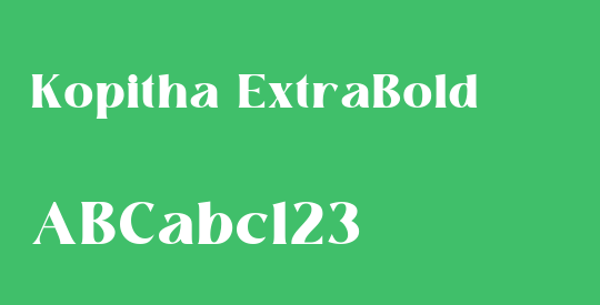 Kopitha ExtraBold