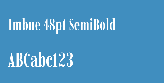 Imbue 48pt SemiBold