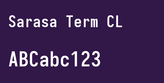 Sarasa Term CL