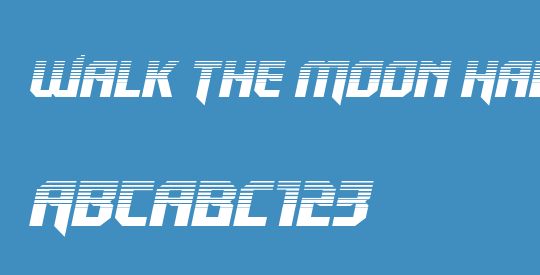 Walk The Moon Halftone Italic