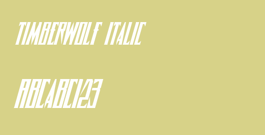 Timberwolf Italic